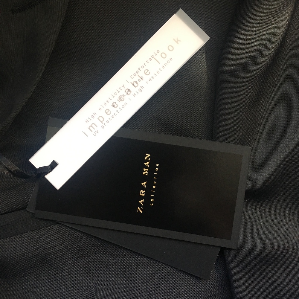 Zara Mens Black Super Skinny Fit Blazer - Picture 7 of 8